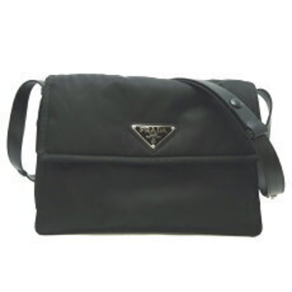 Prada Padded Quilted Shoulder Bag Black